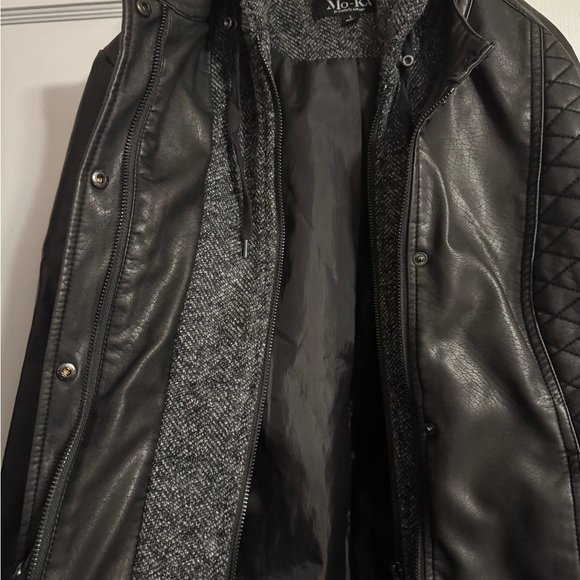 Mo-Ka Black Quilted Women's Leather Jacket - Picture 3 of 4